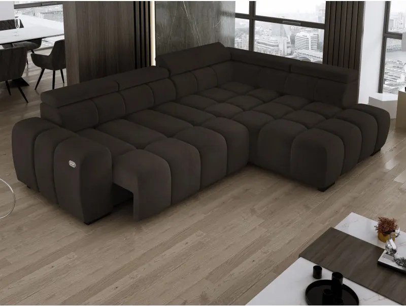 Narożnik BULL L Prawostronny z Elektryczną Regulacją SALVADOR 04 WERSAL