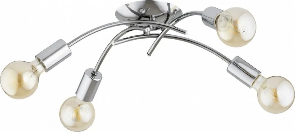 Przysufitowy żyrandol TORIZO 4xE27/15W/230V chrom błyszczący