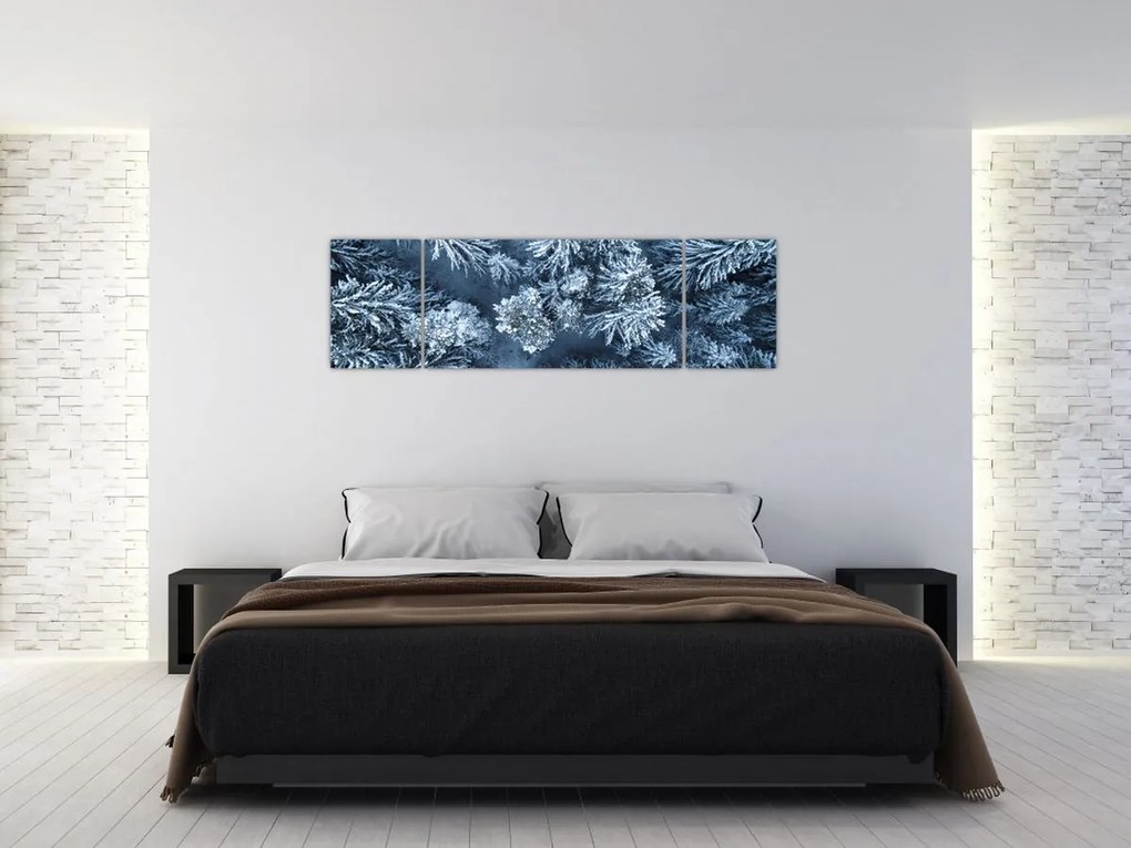 Obraz - Śnieżny las (170x50 cm)