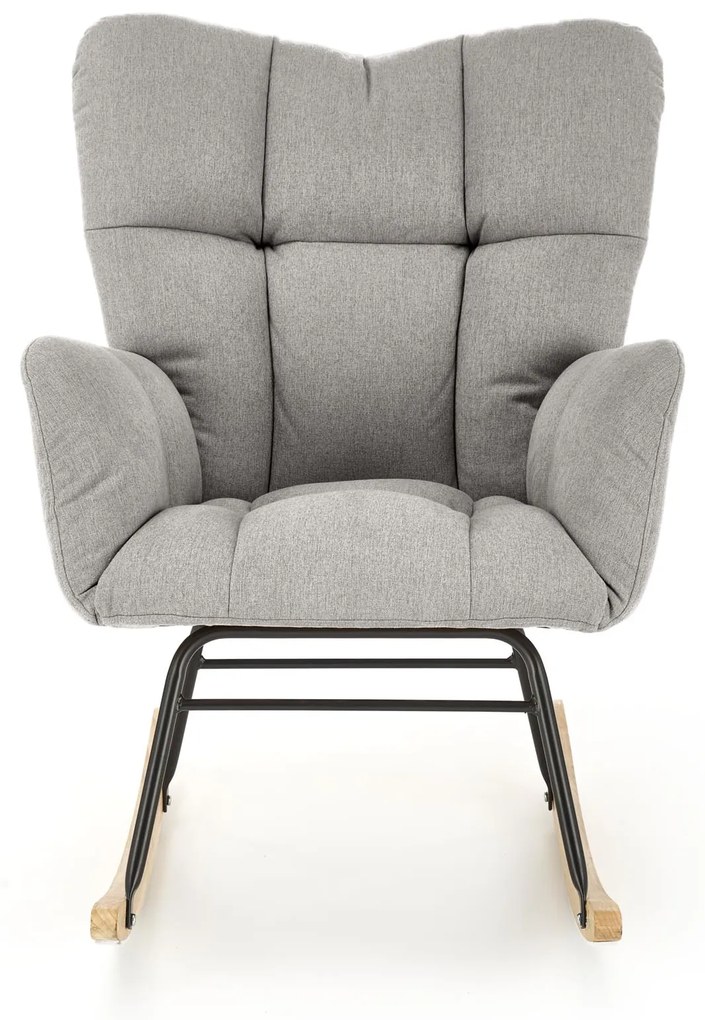 VASCO fotel bujany popielaty