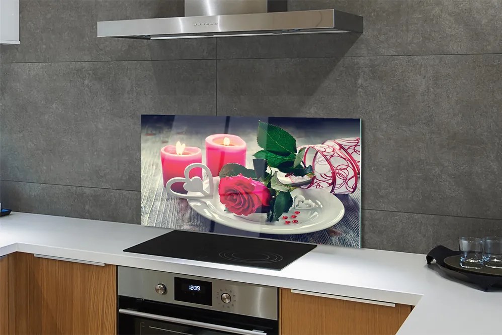 Panel nad Blat Kuchenny Róża, Serce i Świece