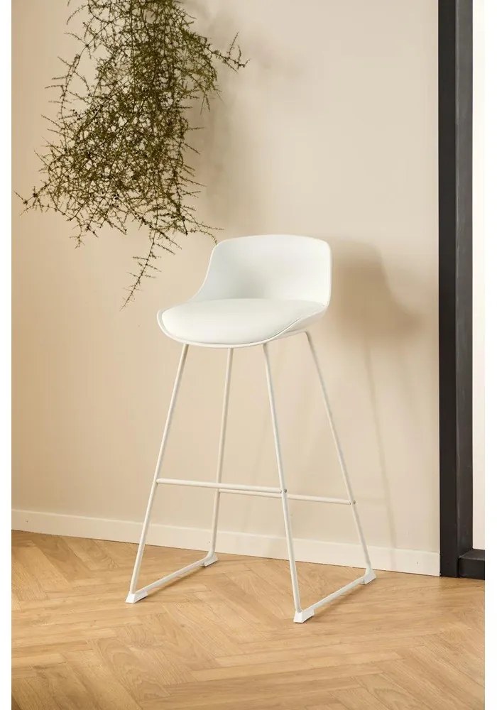 Biały hoker (wysokość siedziska 76 cm) Tina – Actona