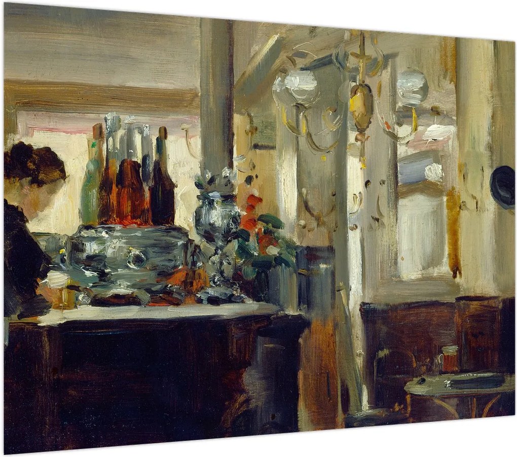Obraz na szkle - Style of Edouard Manet, Bon Bock Cafe, reprodukcje (70x50 cm)