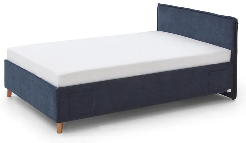 Ciemnoniebieskie łóżko dziecięce ze schowkiem 120x200 cm Fun – Meise Möbel