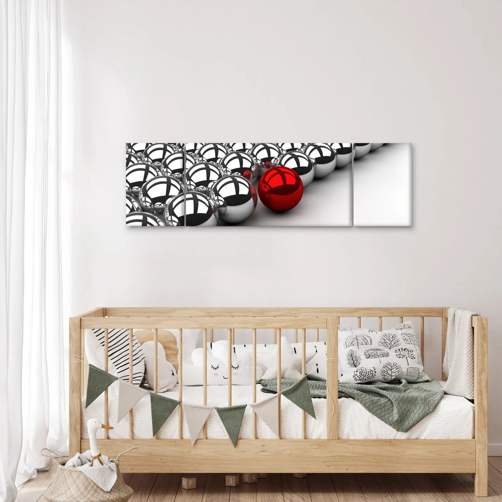 Obraz błyszczących kulek (170x50 cm)