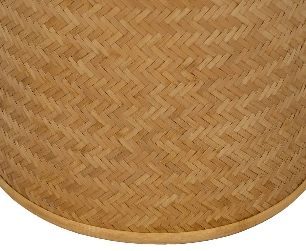 Pleciony puf w naturalnym kolorze Rattan – Ixia