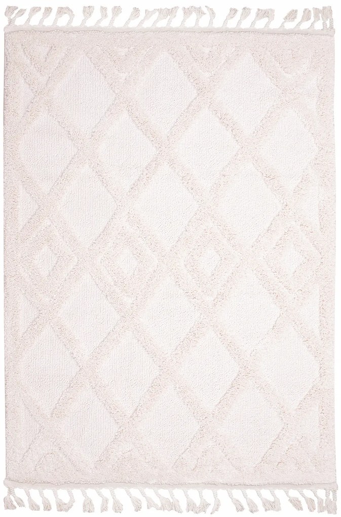 Dywan Boho Braid Beżowy Dywan Do Salonu 080x150 Prostokąt