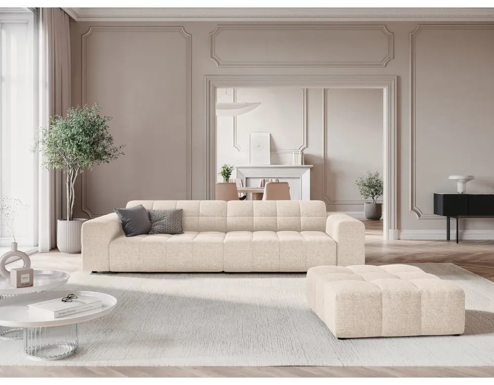 Kremowa sofa 244 cm Chicago – Cosmopolitan Design