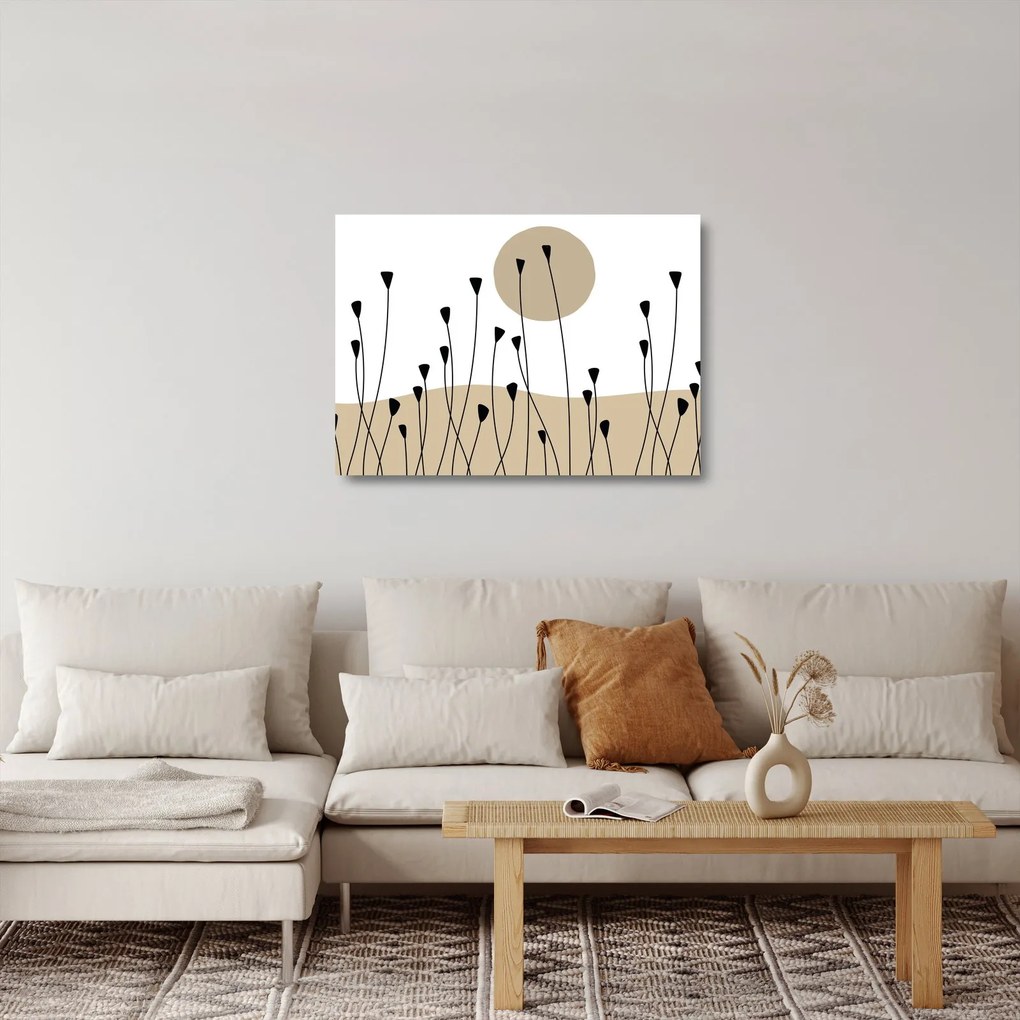 Obraz na szkle - Łąka graficzna N⁰2 (70x50 cm)