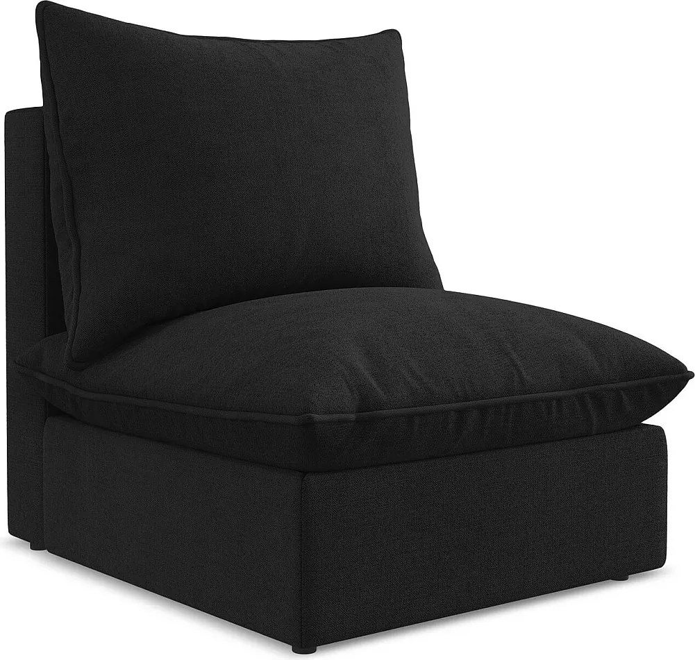 Moduł - z tkaniny strukturalnej - czarny - MANAO