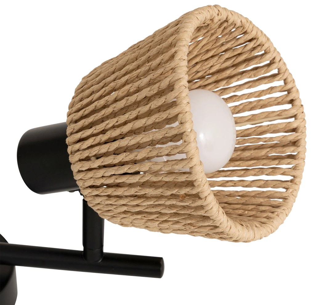 Lampy sufitowe MYHA 2 klosze z plecionego papieru, 2 x Ø 15 cm