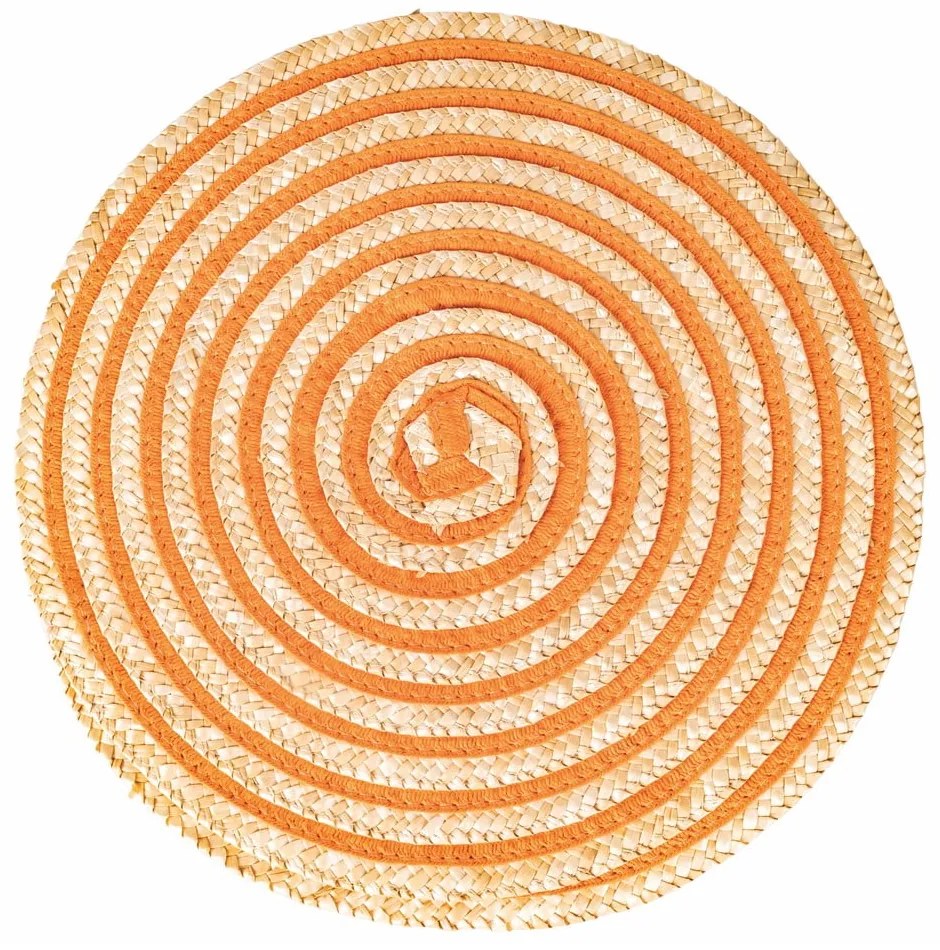 Maty stołowe z rafii zestaw 6 szt. ø 38 cm Spiral – Villa d'Este