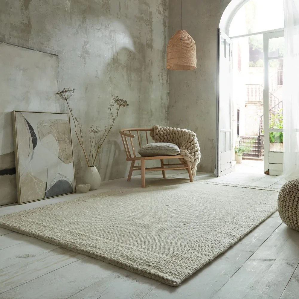 Beżowy dywan wełniany 170x120 cm Rue – Flair Rugs