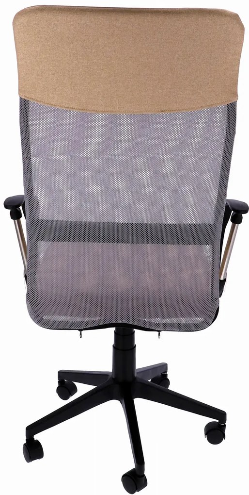 Beżowe obrotowe krzesło biurowe F3-P83