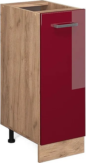 Szafka apteczna czerwony połysk 30x46x81.6 r-line