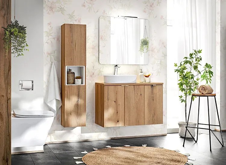 Szafka łazienkowa pod umywalkę w kolorze dębu B5-W32