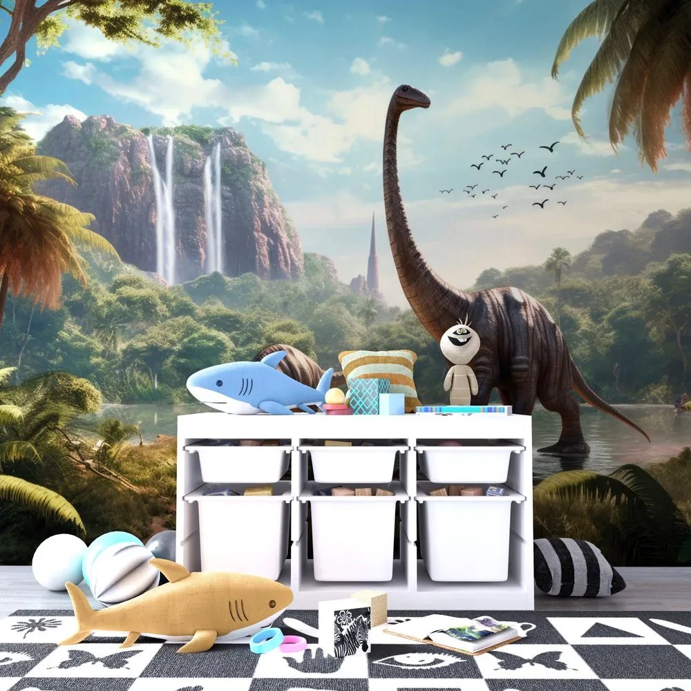Tapeta nieznana kraina dinozaurów