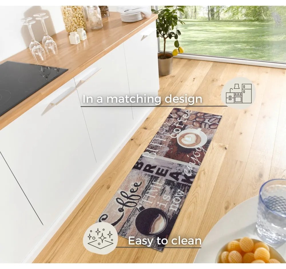Brązowy chodnik 50x150 cm Enjoy Coffee Break – Hanse Home