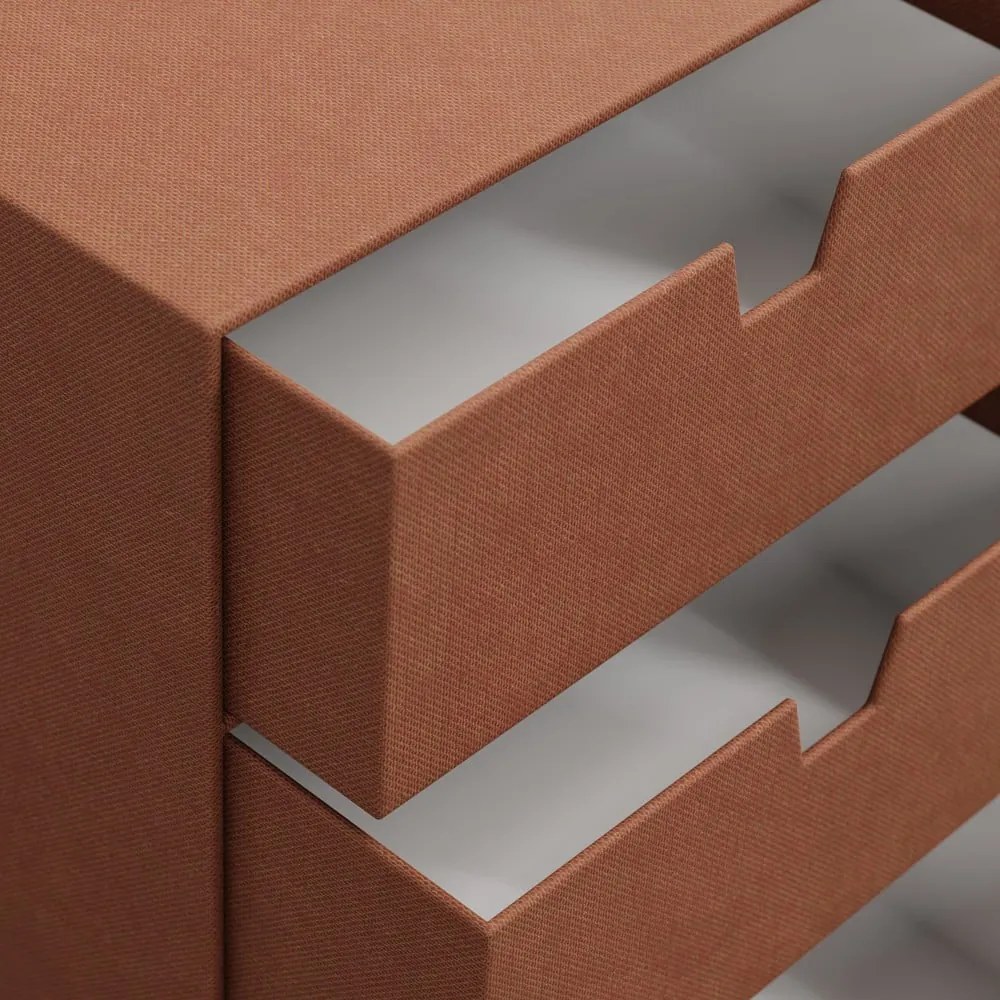 Kartonowy organizer z szufladką Ingrid Restore Paper Laminate – Bigso