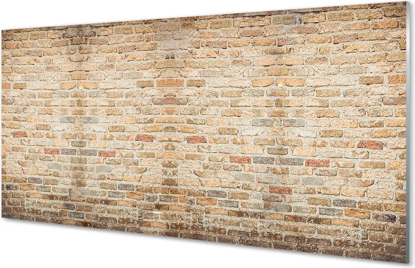 Szklany Panel Loftowy Akcent Ceglany