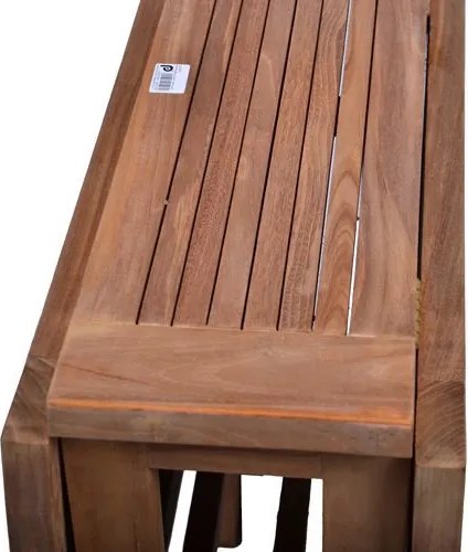 Stół drewniany ogrodowy składany DIVERO z drewna teakowego