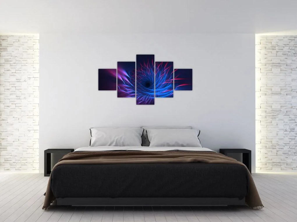 Obraz - abstrakcja kwiatu (125x70 cm)
