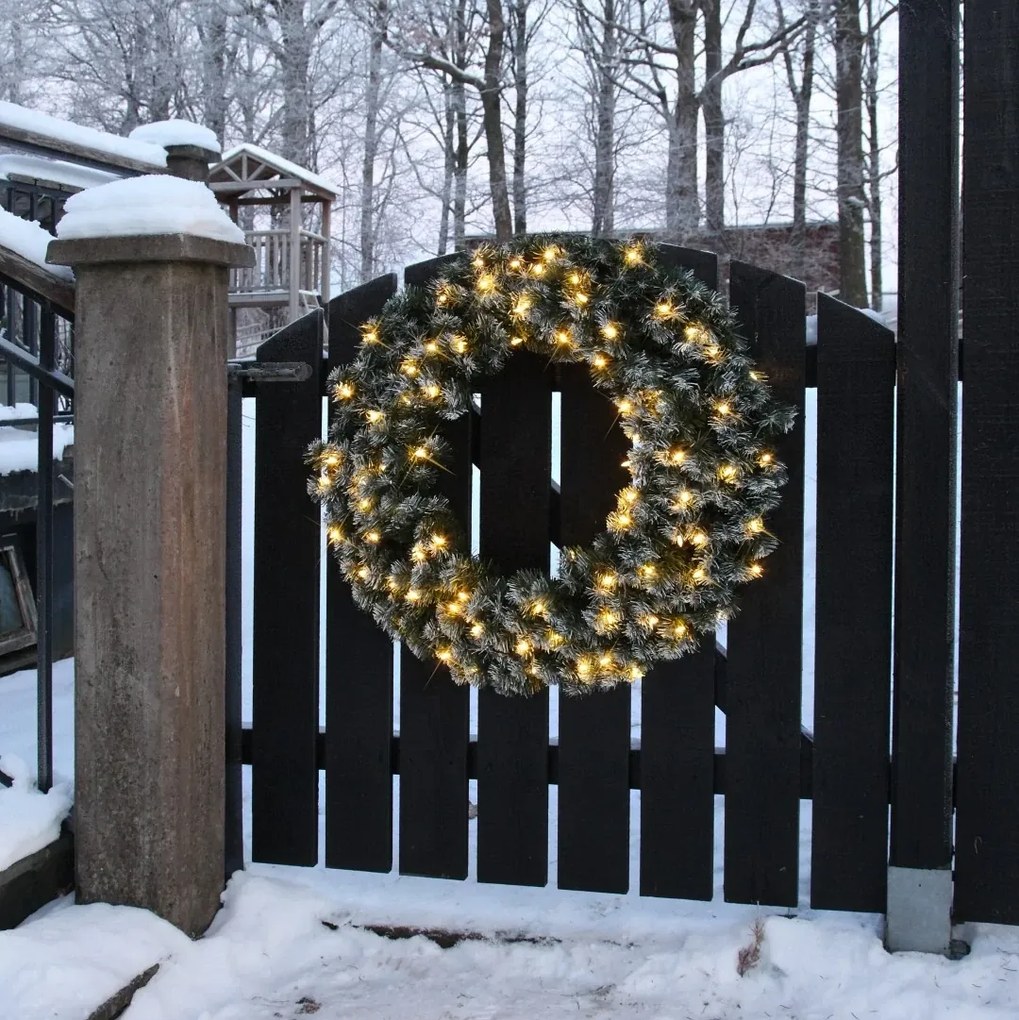 Gęsty wianek z oświetleniem LED