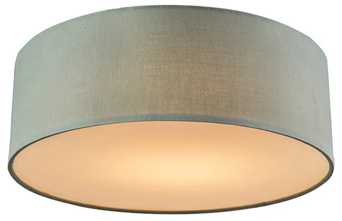 Lampa sufitowa zielona 30 cm z LED - Drum LED Nowoczesny Oswietlenie wewnetrzne
