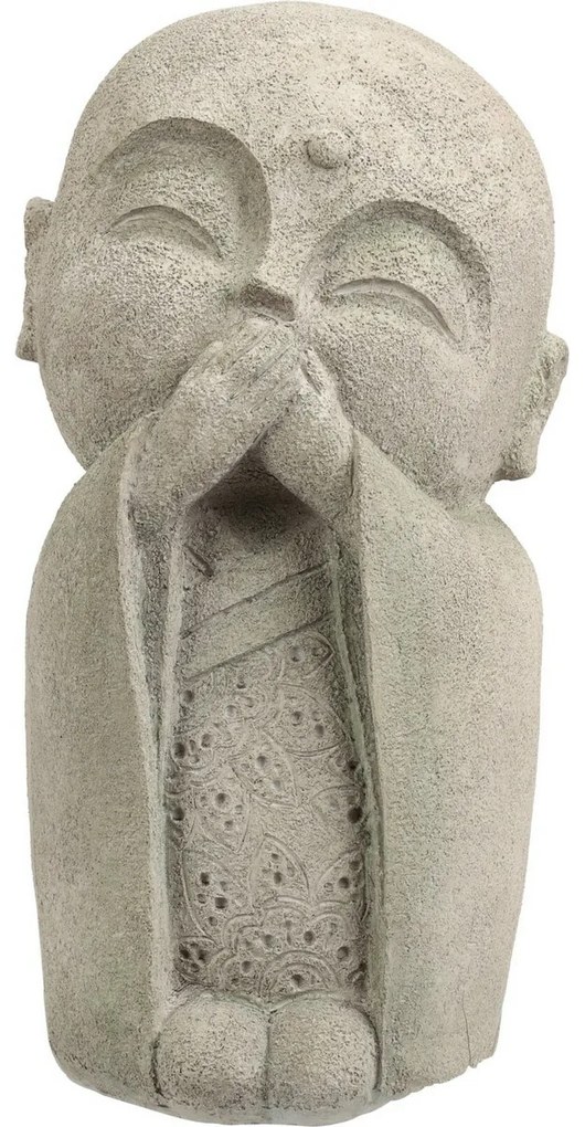 Dekoracja ogrodowa Buddha nie mówi, 14,5 x 27 x 13 cm, polyresin