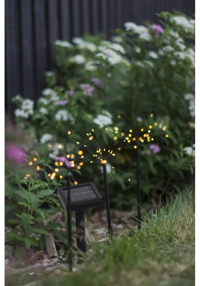 Zewnętrzne lampy solarne LED wbijane zestaw 3 szt. (wysokość 40 cm) Firework – Star Trading