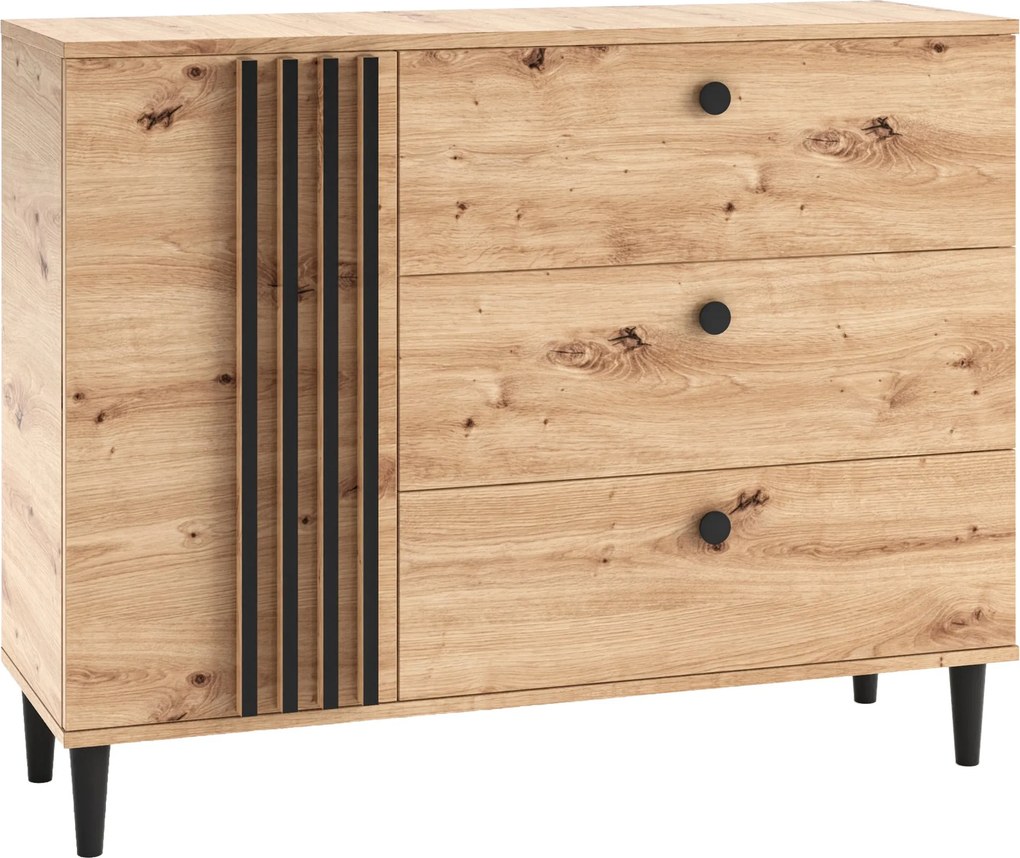 Komoda ARTIANO 120 cm do Salonu Sypialni Dąb artisan