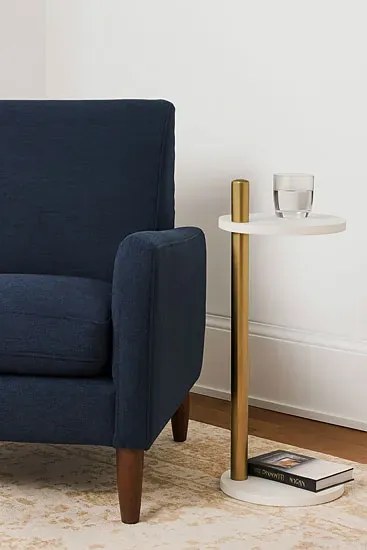 Biały stolik nowoczesny pomocniczy  H0-M98