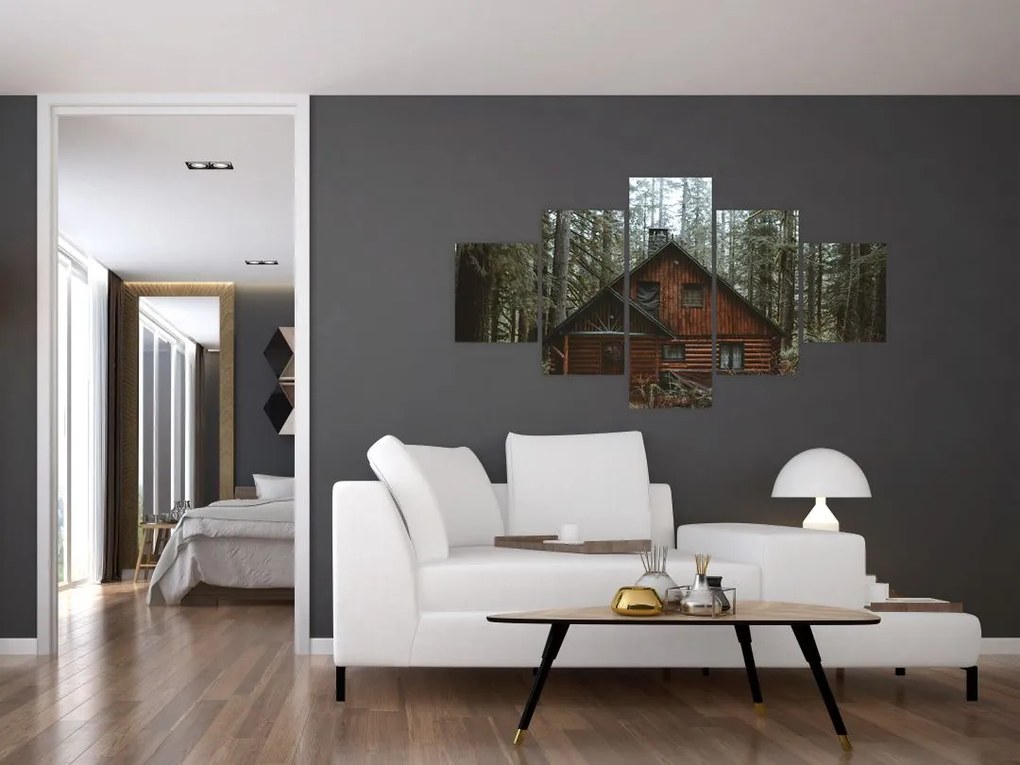 Obraz - Chata górska (125x70 cm)