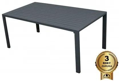 MORISS - aluminiowy stół ogrodowy 130 x 72 x 55 cm