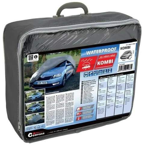 Compass plandeka ochronna FULL KOMBI 100% WATERPROOF, 485 x 180 x 116 cm