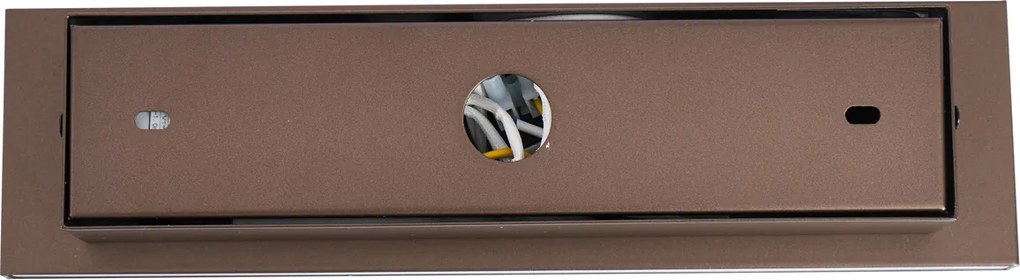 Nowoczesny kinkiet w kolorze ciemnego brązu z regulacją i USB-C, zawiera LED - Modric