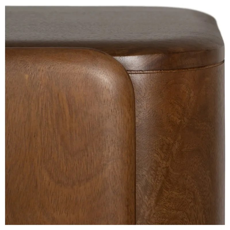 Brązowa szafka z litego drewna mango 104x110x45 cm Nosy – Ixia