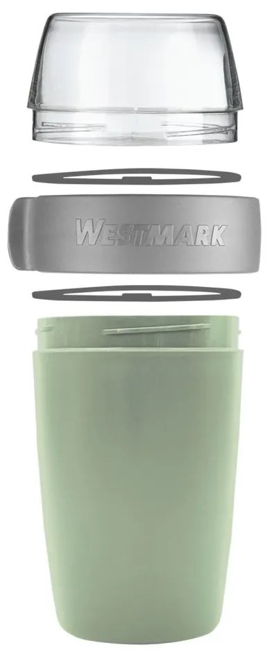 Westmark Dwuczęściowy pojemnik na żywność, 700 ml, miętowy zielony