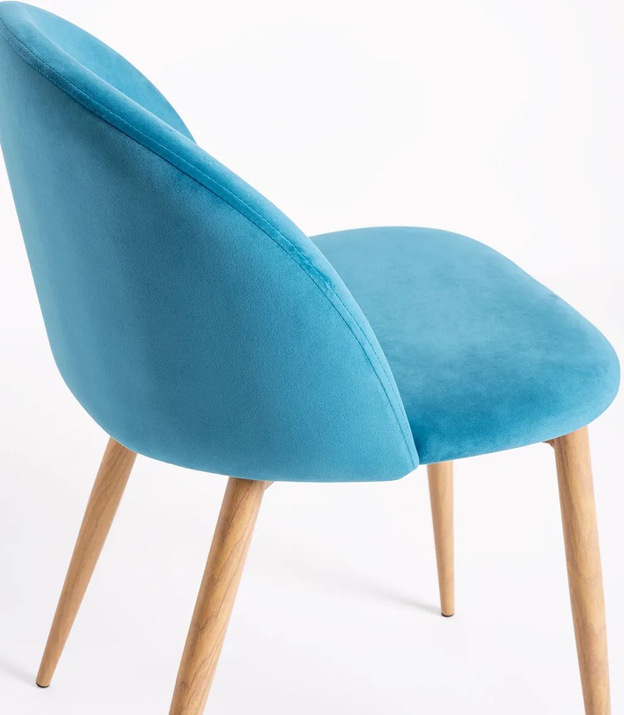 Zestaw 4 Krzese Vint Aksamitne