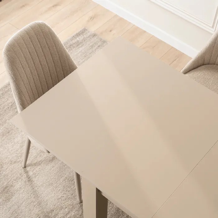 Stół Kwadratowy Rozkładany MAX 80-160 cm Orzech Macadamia Nowoczesny