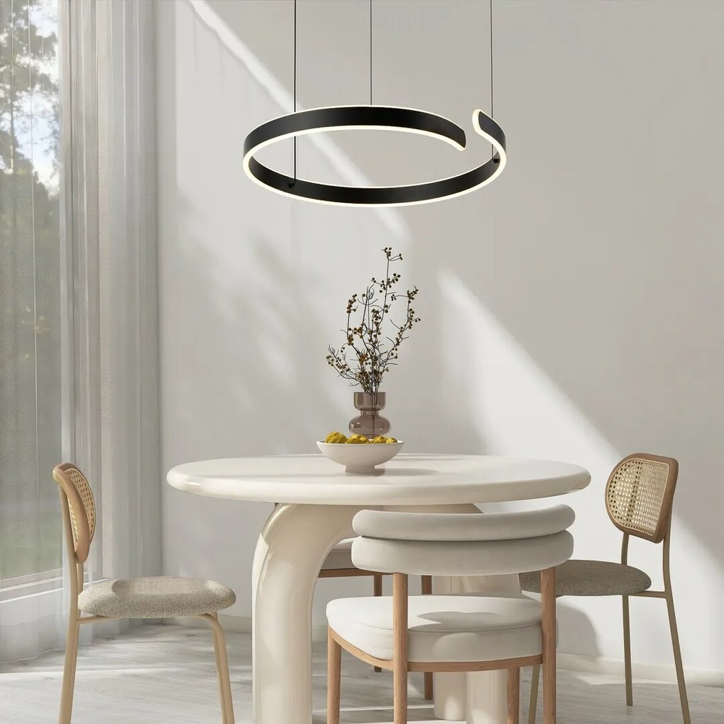 Rabalux 72115 wiszący żyrandol LED Silnora 35W, czarny