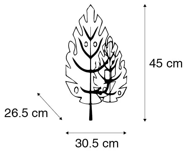 Designerska lampa ścienna antyczne złoto - Carballo
