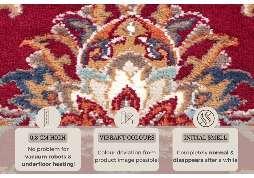 Czerwony chodnik 80x240 cm Orient Caracci – Hanse Home