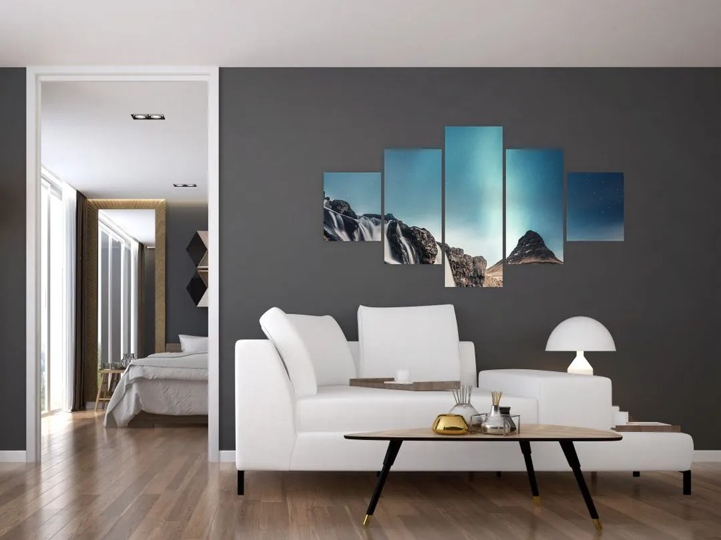 Obraz wodospadów (125x70 cm)