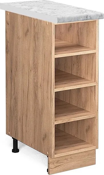 Półka kuchenna złoty dąb energetyczny 30x60x82 fame-line