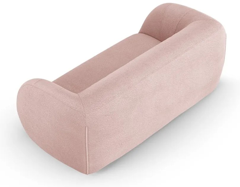Jasnoróżowa sofa z materiału bouclé 210 cm Essen – Cosmopolitan Design