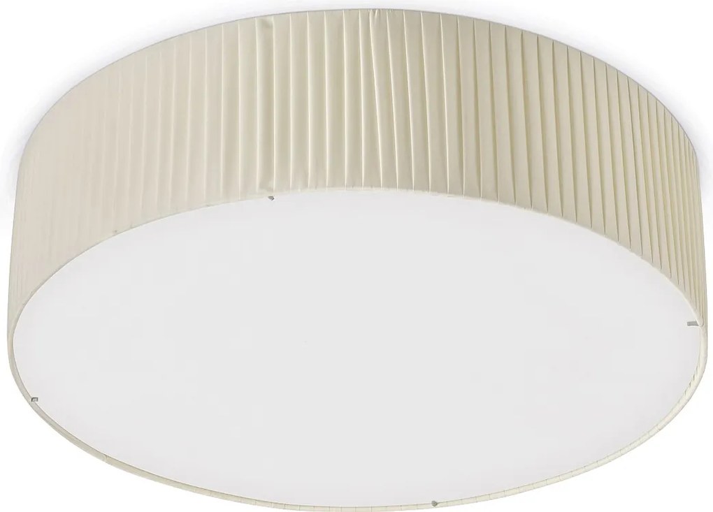 Lampa sufitowa VORADA w stylu nowoczesnym - ?r. ø60 cm - LED COB AC 25W - 3540 lm Y 3K - IP20 - syntetyczny plisowany klosz wst?gowy - stal i be?