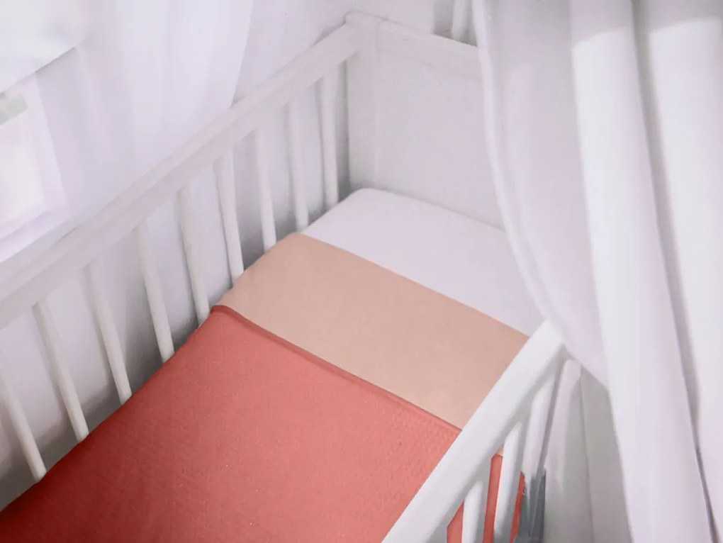 Dziecięcy kocyk bawełniany do łóżeczka DREAMLINE 75x100 cm Kolor: Jasnoszary