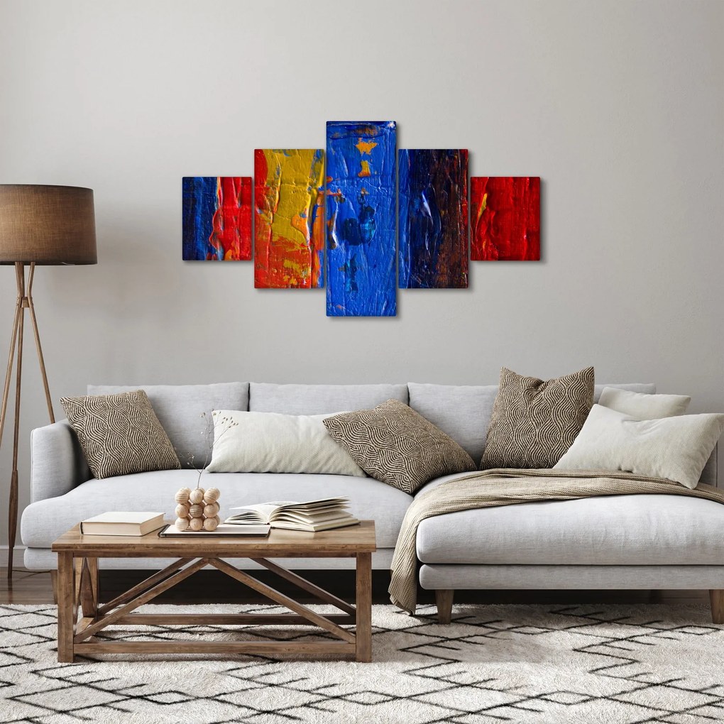 Obraz malarskich kolorów (125x70 cm)