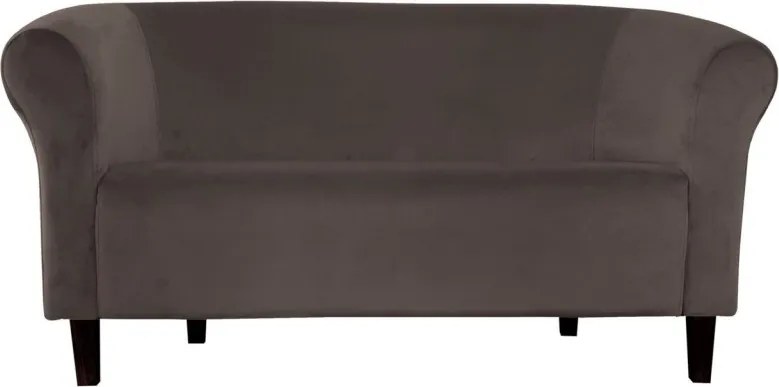 Sofa Milo tkanina Welur wygodna sofa tapicerowana do salonu i poczekalni : Kolor nogi - Venge, Kolor tkaniny - VELVET - MG05, Typ tkaniny - Velvet, Wysokość nogi - 15 cm